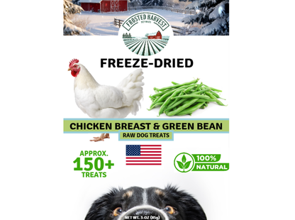 Chicken Breast & Green Bean Freeze-Dried Dog Treats